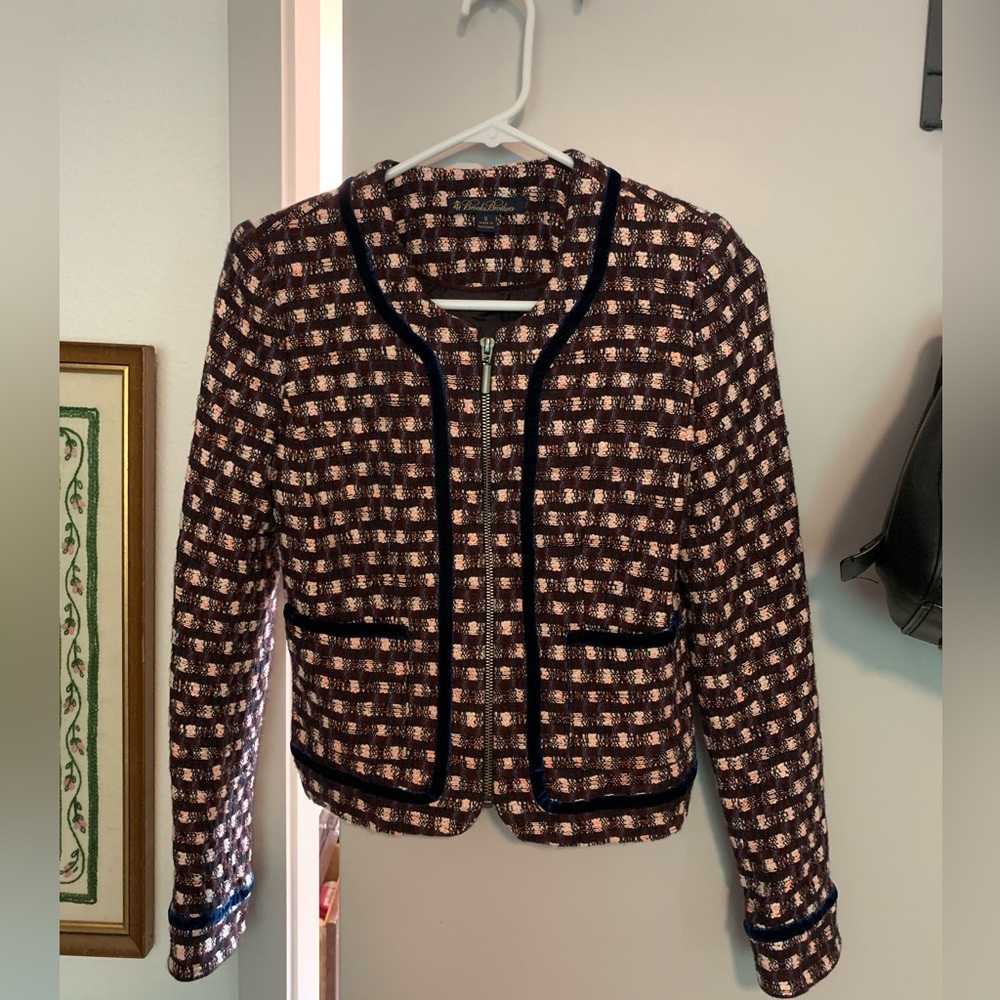 Brooks Brothers Cropped Tweed Lady Jacket